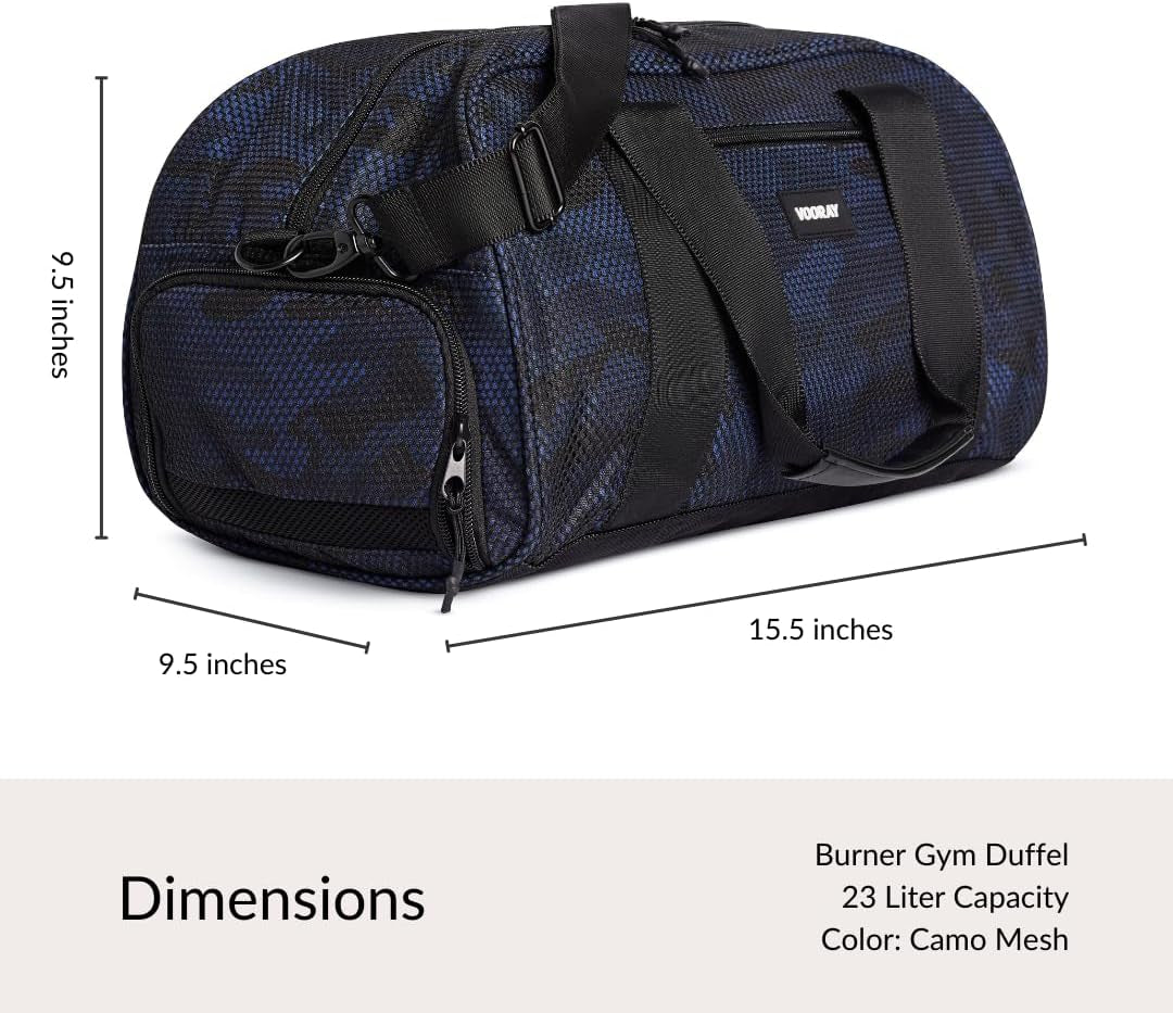 23L Burner Gym Duffel Bag – Travel Bag for Women and Men, Sports Gym Bag with Shoe Compartment, Weekender Bag, Overnight Bag, Travel Tote Bags for Sports and Workout TGP 23L Gym Duffle Bag