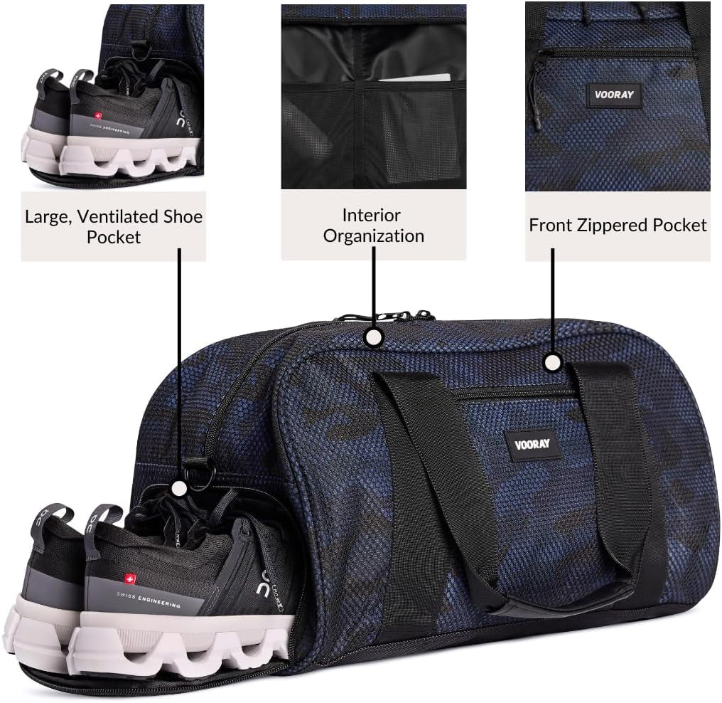 23L Burner Gym Duffel Bag – Travel Bag for Women and Men, Sports Gym Bag with Shoe Compartment, Weekender Bag, Overnight Bag, Travel Tote Bags for Sports and Workout TGP 23L Gym Duffle Bag